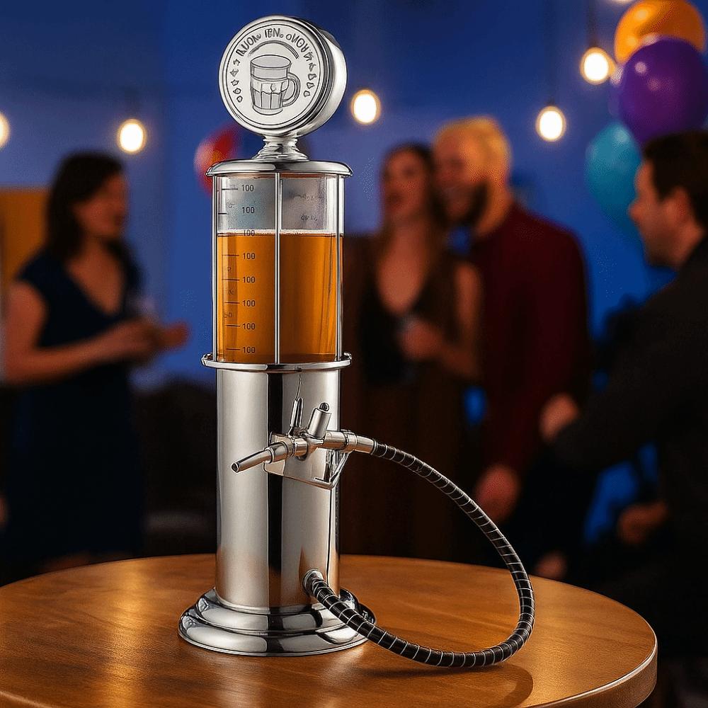 Retro Style Wine Dispenser Single Pump Beverage Container Decanter Tower Beer Tower  KTV