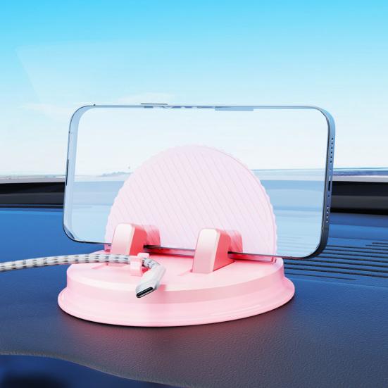 Car Dashboard Phone Holder 360 Degrees Rotating Phone Stand Hands-free Universal Mobile Phone Mount for Smartphone