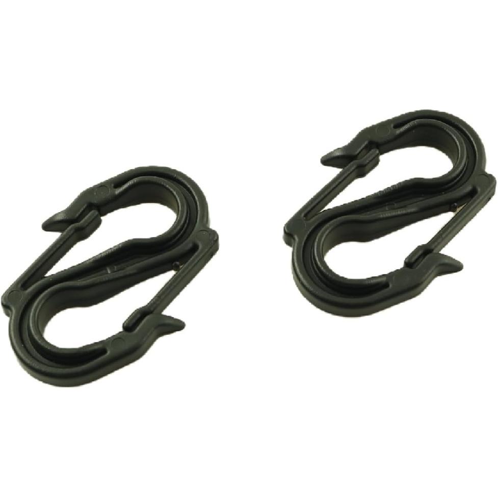 10PCS Heavy Duty S Shaped Double Ended Hanging Hooks 8 Shaped Hooks 2.2x1.65x0.35Inch for Waterproof Cloth Ropes Sunshade Nets Curta Cargo Nets