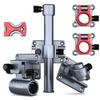 3-Piece Fishing Accessories Set: Aluminum Rod Pod Holder, Umbrella Holder, Fish Keeper, Bait Holder.