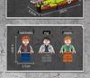 Orange Building Blocks Compatible with Lego Jurassic Series: Tyrannosaurus Rex Puzzle Toy - Perfect for Kids.
