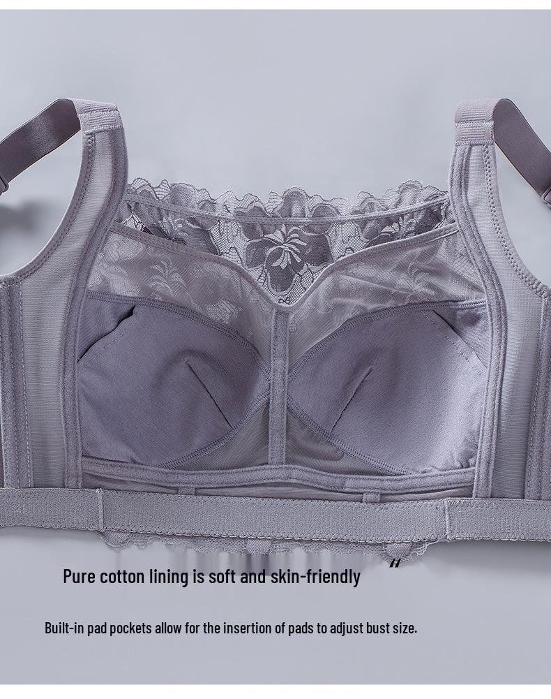 Plus Size Wire-Free Binder Bra for Bust Minimization and Side Fat Reduction, Large Cup Bandeau, Wire-Free, Big Chest Minimizer