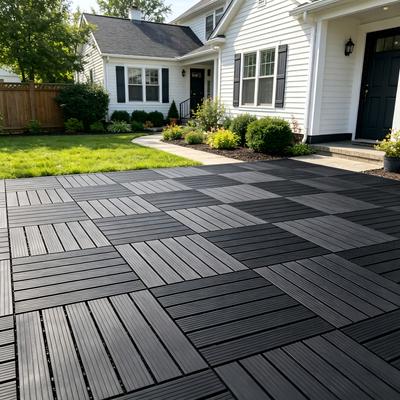 Waterproof Interlocking Deck Tiles, Patio Floor Decking Tiles for Garden Lawn Porch Poolside Balcony Backyard Landscape Decoration