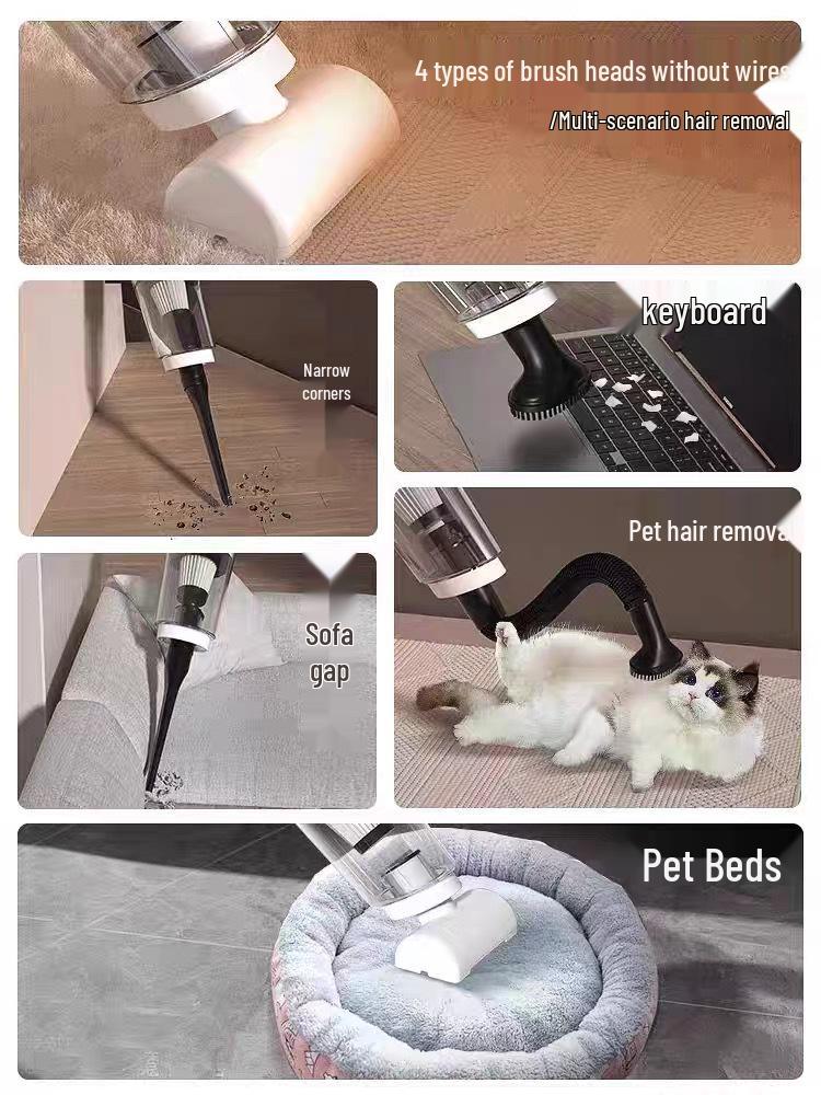 2025 High-Suction Wireless Handheld Vacuum Cleaner for Dust, Mite, Cat Hair, and Car Cleaning