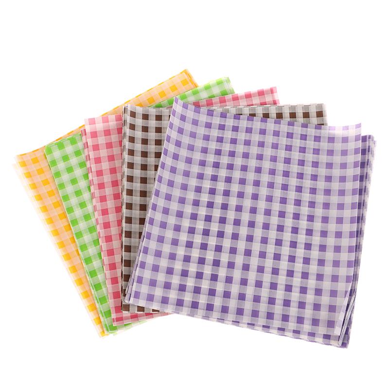 50Pcs Food Waxed Paper Oil-Proof Wax Paper Bread Sandwich Burger Fries Macarons Packaging Kitchen Baking Tool Packaging Decor