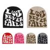 Letter Knitted Hat Elastic Hip Hop Cap Fashion Beanies Cap  Outdoor