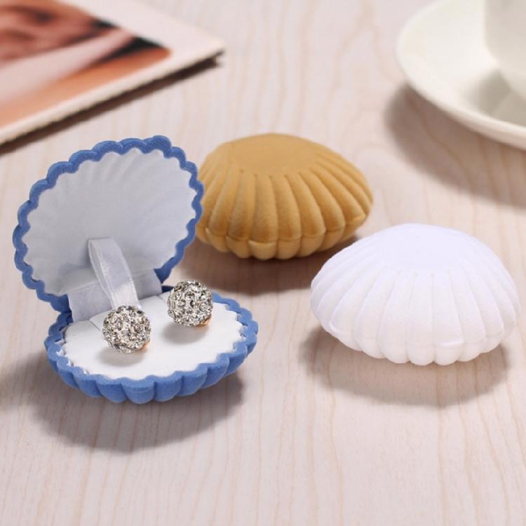 Velvet- Cloth Ring Jewelry Storage Gift Shell Box Ring Earrings Jewelry Showcase