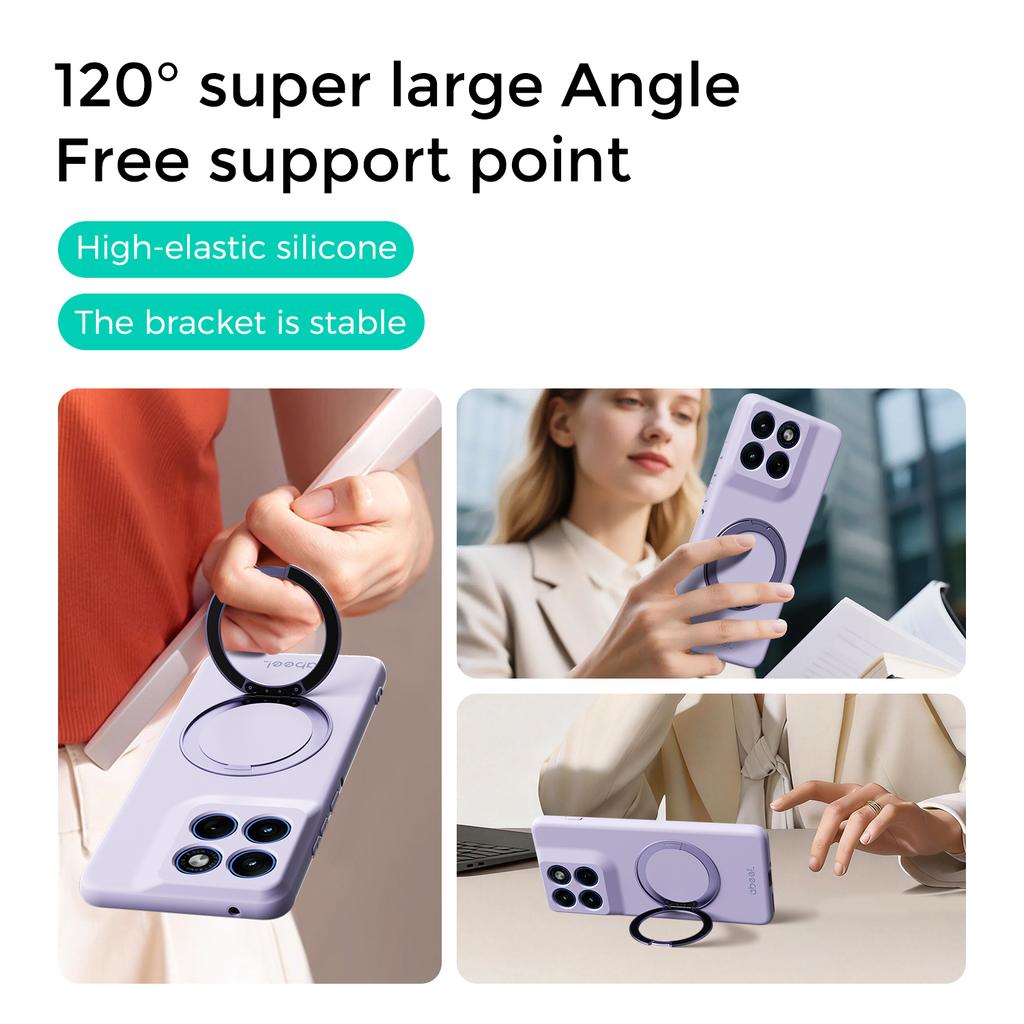 Für Motorola Moto Edge 70 Pro Handyhülle Flüssigsilikon Magnetische Halterung Schutz Rückseite Abdeckung