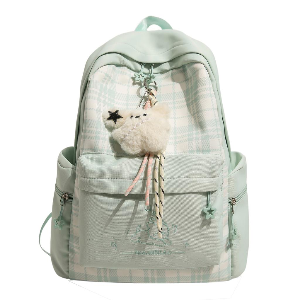 Schultasche leichter Rucksack weiblich Freizeit Reisen Schüler Schultasche weiblich Ins-Stil Koreanische Version Mädchen Kontrastfarben Rucksack