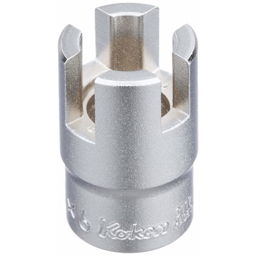 Koken Yamashita Industrial Research Institute 3/8" (9.5mm) Square Socket, 5.5 X 6mm Thumb Screw Socket, 3119-5.5 X 6
