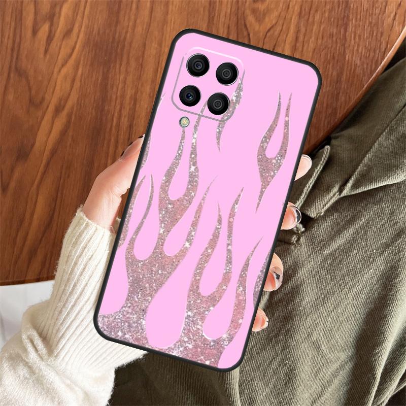 

Purple Flames Fire Print Case For Samsung Galaxy M11 M21 M31 M35 M12 M13 M14 M15 M16 M36 M56 M53 M32 M52 M55 M34 M54 Samsung M15