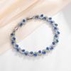 European & American Cross Inlaid Color Gem Bracelet - Luxurious Zirconia Crystal Jewelry for Women