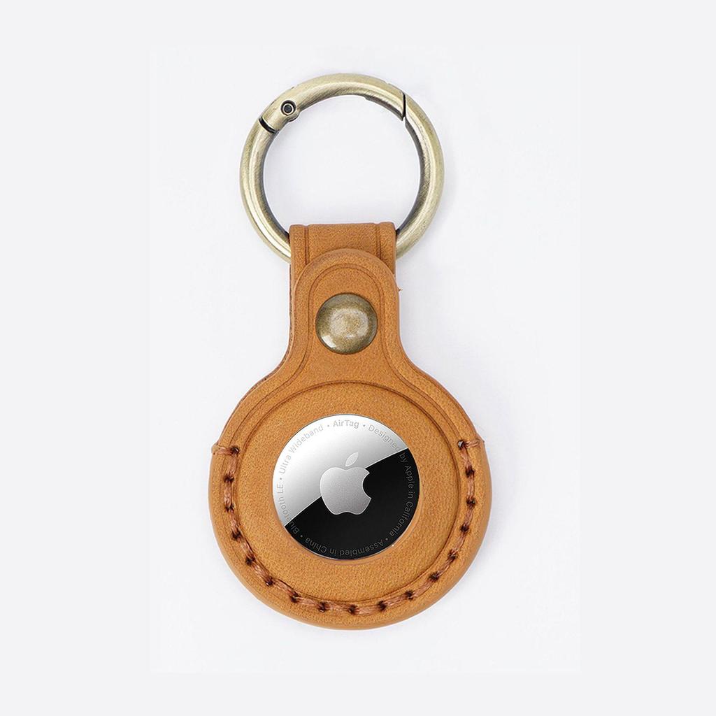 Original Leder Schutzhülle für Apple AirTag Schlüsselanhänger - Anti-Verlust Haustier-Tracker
