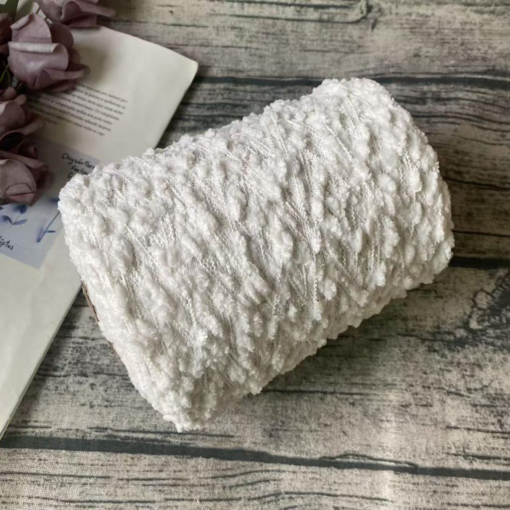 500g Silver Feather Bean Yarn Woolen Non Handwoven Gloves, Hats, Sweaters, Scarves, Shoes, Shawls DIY Knitting&Crocheting