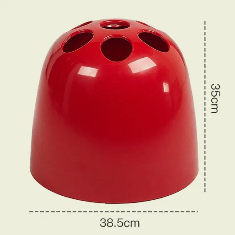 Пластиковая подставка для зонтов Милая Современная Подставка для зонтов для помещений Минималистичная Подставка для зонтов для прихожей Аксессуары для дождевиков красный