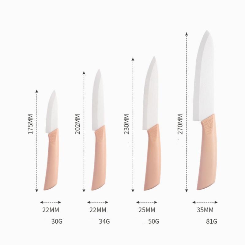 Ceramic Knife Household Fruit Knife Sharp Kitchen Cutting Knife Anti Slip Knife Set Baby Food Peeler Tool