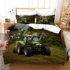 Tractor Duvet Cover Set Single Twin Full Queen King Size Sports Theme Bedding for Adult Bedroom 2 Piece Bedsheet