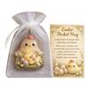 Easter For POCKET Hug Acrylic Card with Handmade Details Including Bunny Lamb Chick and Cross for Emotional Support