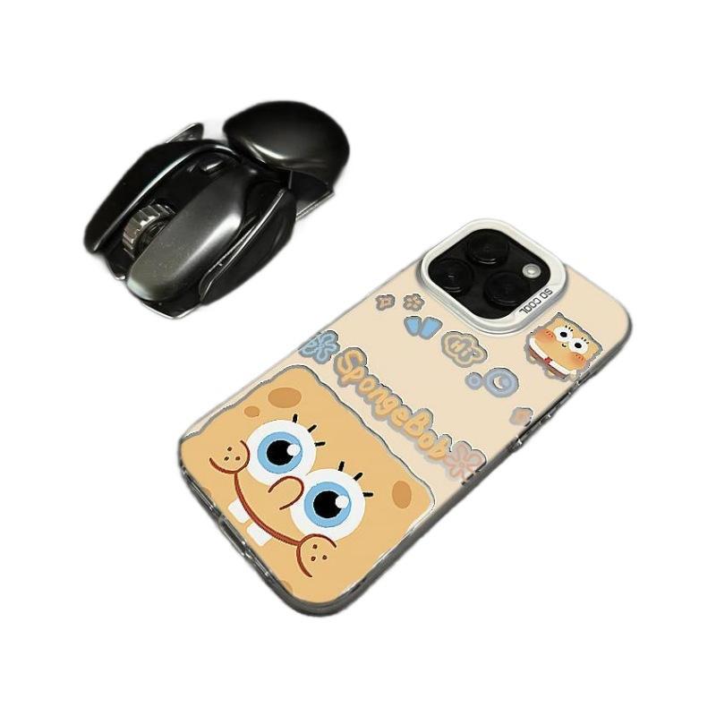 Cartoon Rabbit Tooth Patrick Star iPhone 11 Phone Case iPhone11promax Couple 11 Hollow 11 Color Silver 11 Hard