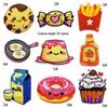 2025 Cute Cartoon Pizza Snack Embroidered Cloth Patches for Kids' Clothes