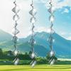 Glänzende Metallscheiben mit reflektierenden Kreiseln für Garten- und Heimdekoration zum Aufhängen Windspiel Vogelabwehr Dekoration Set aus 4 Stück