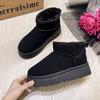Snow boots women's velvet thickened warm winter non-slip waterproof boots popular outdoor medium tube thick sole women's cotton shoes