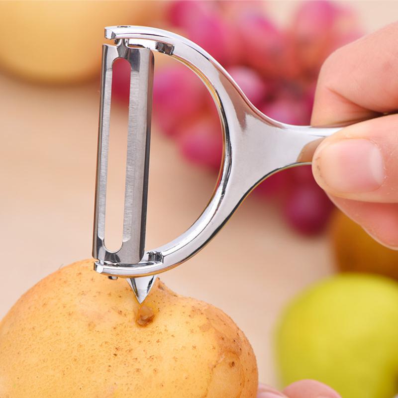 304 Stainless Steel Peeler Beam Kitchen Multi-Function Potato Peelers Vegetable Y-Shaped Rotatable Peeler Kitchen Accessories
