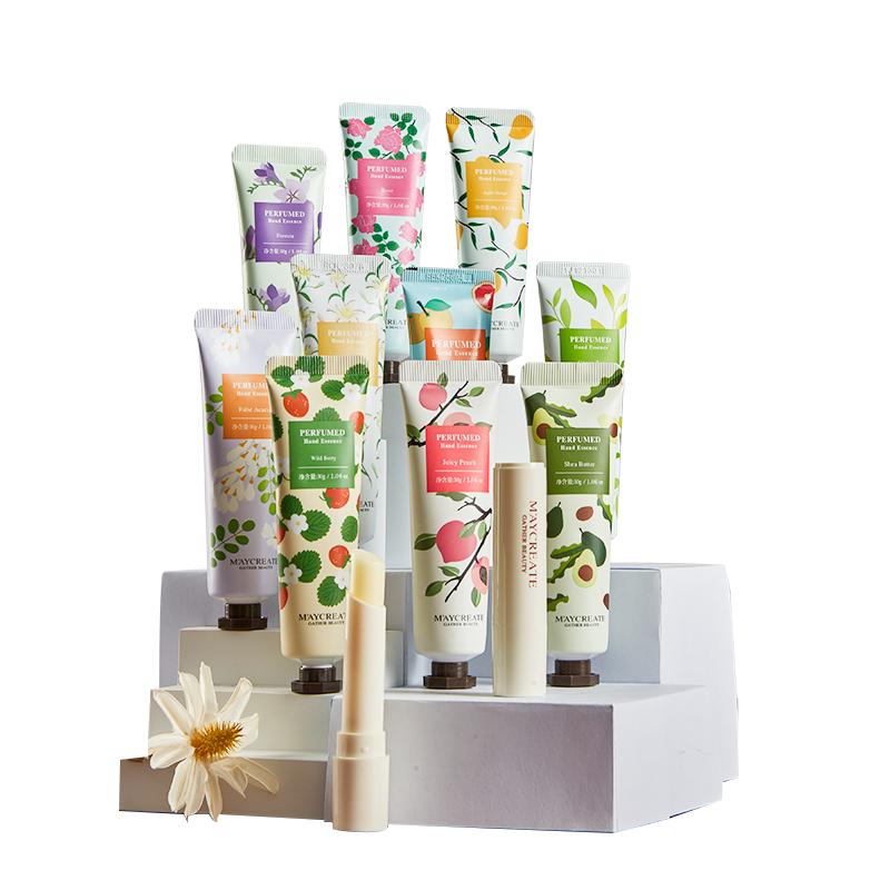 M AYCREATE Moisturizing Hand Cream 10x30g hand cream + 2 lip balms