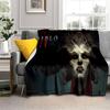 Classics Diablo Game Gamer Cartoon Blanket,Soft Throw Blanket for Home Bedroom Bed Sofa Picnic Travel Office Cover Blanket Kids