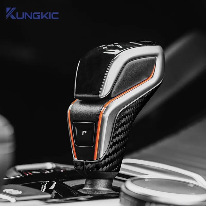 Dry Carbon Fiber For BMW F90 M5 F97 X3M F98 X4M - Automatic Shift Gear Knob Trim Cover Car Retrofitting Accessories