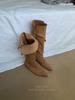 Retro pointed inner height-increasing high knight boots new two-wear stacking boots western high boots
