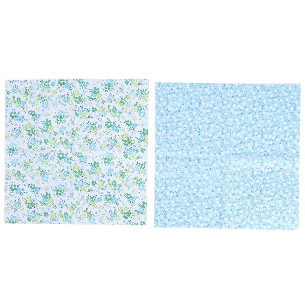 25x25cm 14Pcs Lovely Printed Flower Dot Pattern Cotton Cloth Fabric Assortment Kit Sewing DIY