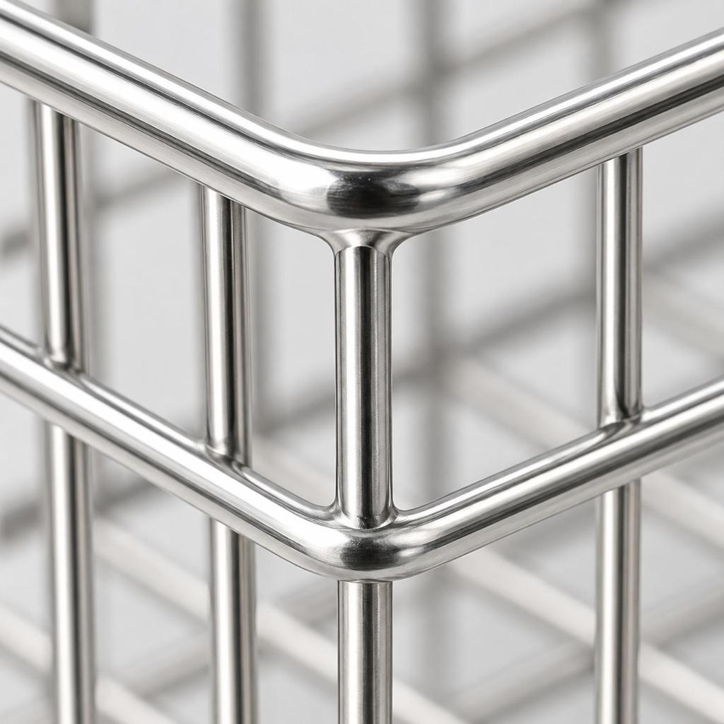 Rectangular Wire Basket with Raised Feet Breathable OpenWire Kitchen Organizer Ventilated for