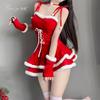 Sexy Lingerie Pure Lust Velvet Christmas Dress Sexy Miniskirt Passion Free New Suit