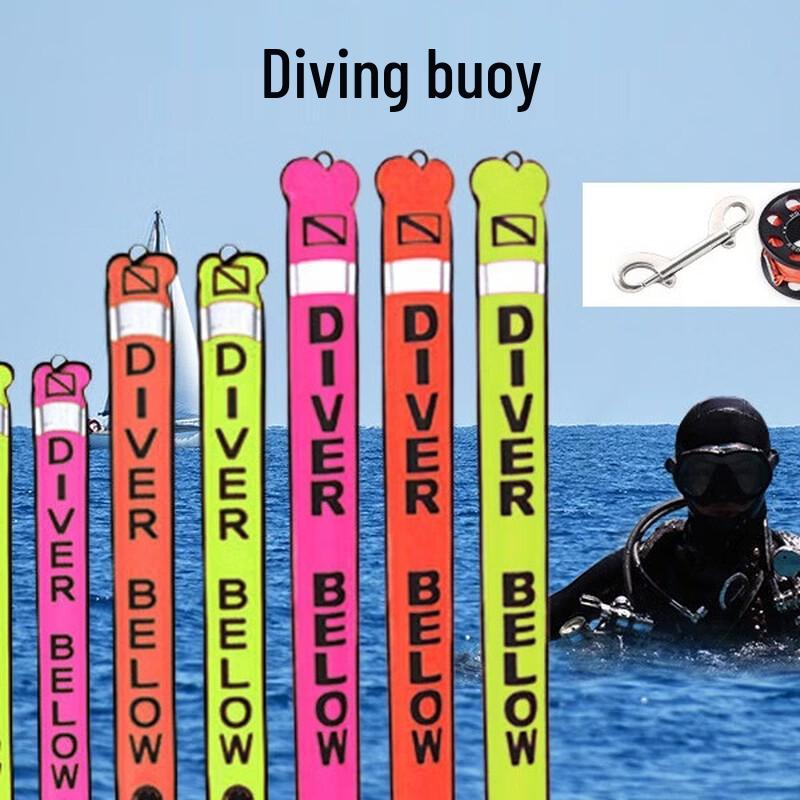 HOTDIVE Reflektierendes Nylon aufblasbares Tauch-SMB & Zubehör