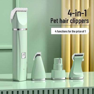 Four-in-One Multifunctional Pet Paw Hair Trimmer for Dogs and Cats