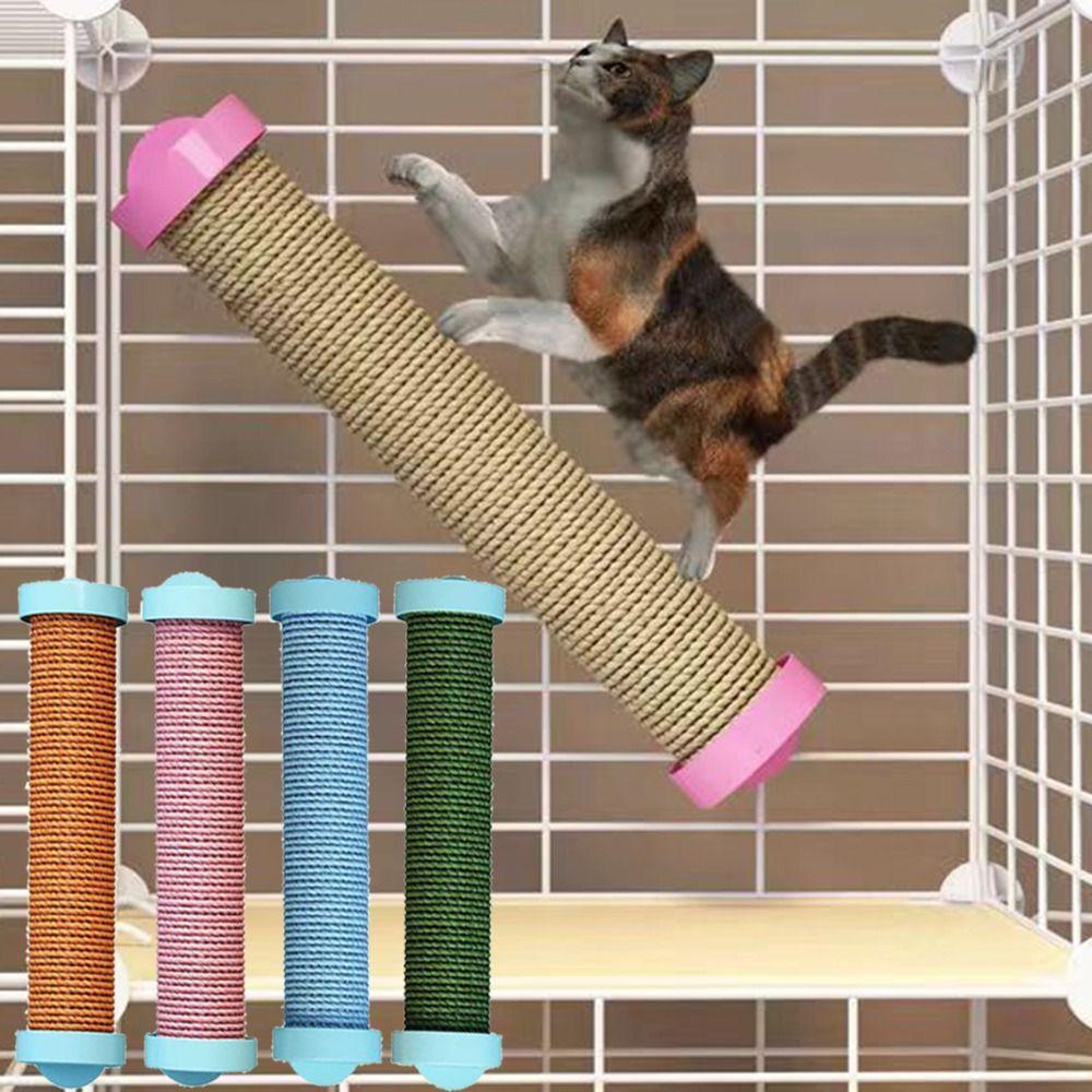 Cage Mounted Hanging Cage Scratcher Rotatable Cage Mounted Scratching Pole  Claw Grinding