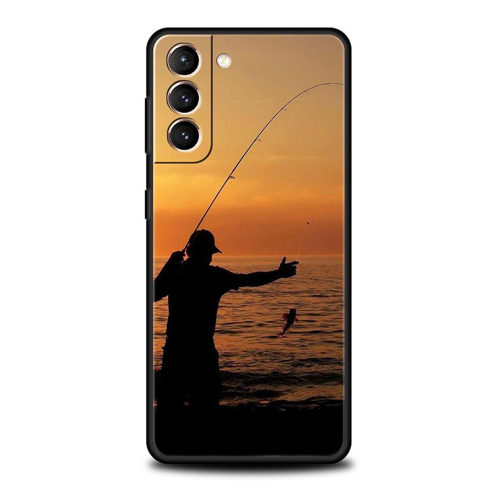 fishing Phone Case For Samsung Galaxy S24 S23 S22 S20 Ultra S21 FE 5G S10 S9 Plus S10E S8 Soft Silicone Cover