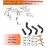 Upgrade Turbo Coolant Line Repair Hose Kit For BMW N63 X5 X6 50iX 550i 650i 750i