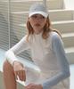 5HOURS Gingham Check Sunvisor _ Gray