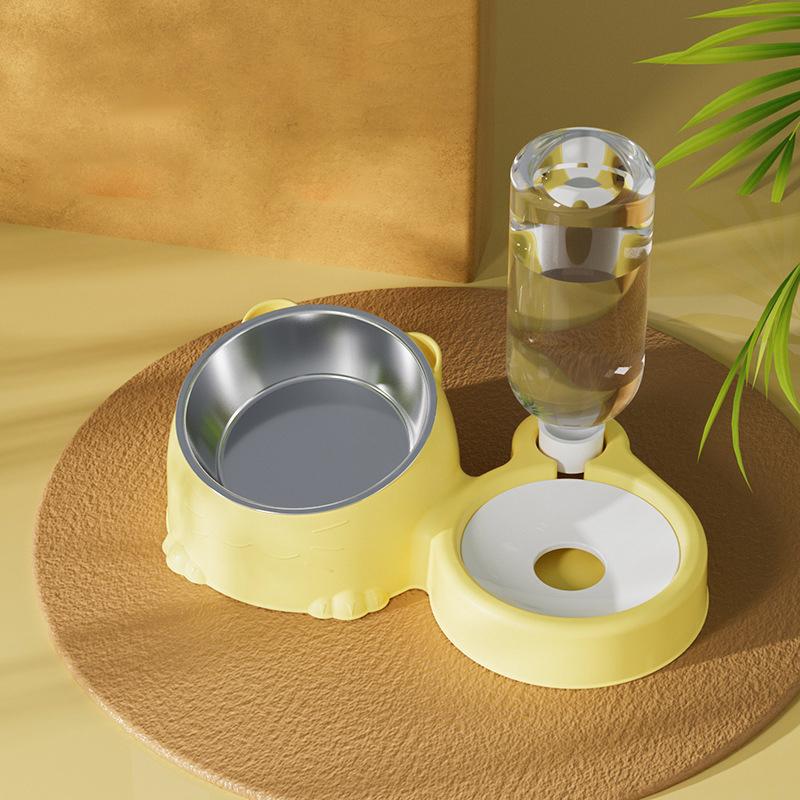 1 Stück Blau Haustier Hund Katze Napf Brunnen Automatisch Futter Wasser Spender Behälter Für Katzen Hunde Trinken Haustierartikel
