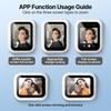 Wireless Magnetic Selfie Screen Phone Rear Camera Live View Display Selfie Monitor for iPhone & Android Selfie Vlog Live