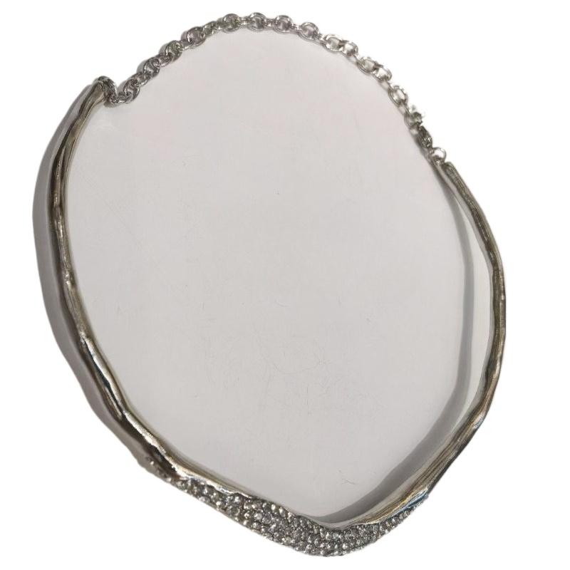 Nepravidelné zirkonové náhrdelníky Dámská móda Osobnost Lehký luxus High-end pocit Choker náhrdelník Přívěsek Šperky
