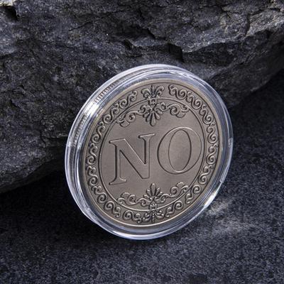 Yousheng Retro YES NO Letter Emboss Commemorative Coin Decision Making Arts Collection