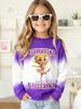 Italian Brainrot Girl Clothes Cute Cappuccina Ballerina Crew Neck Sweatshirts Casual Loose Fit Long Sleeve Autumn Girls Hoodies