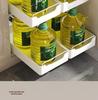 No-Install Spice Rack & Drawer Basket for Under-Sink Kitchen Storage