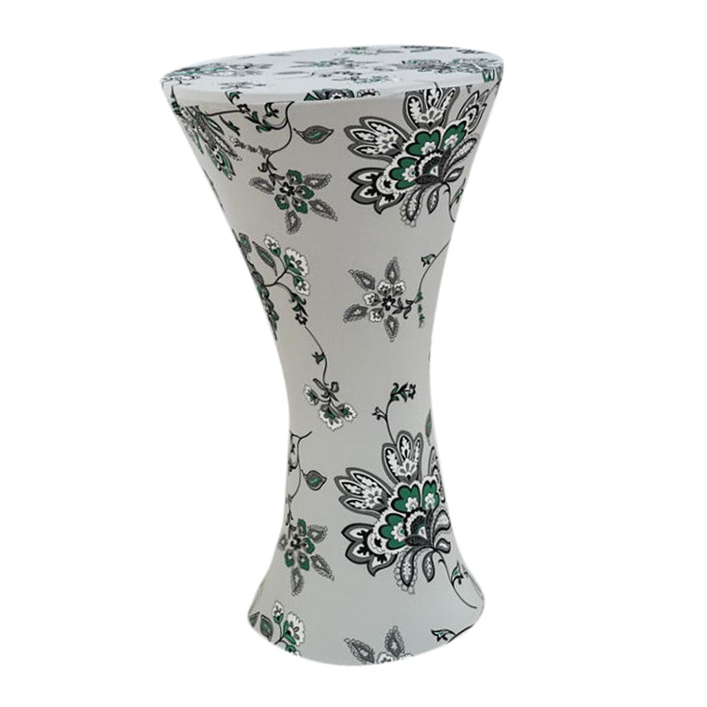 Various Spandex Fitted Round Base Table Cocktail Tablecloth - , 60x110cm