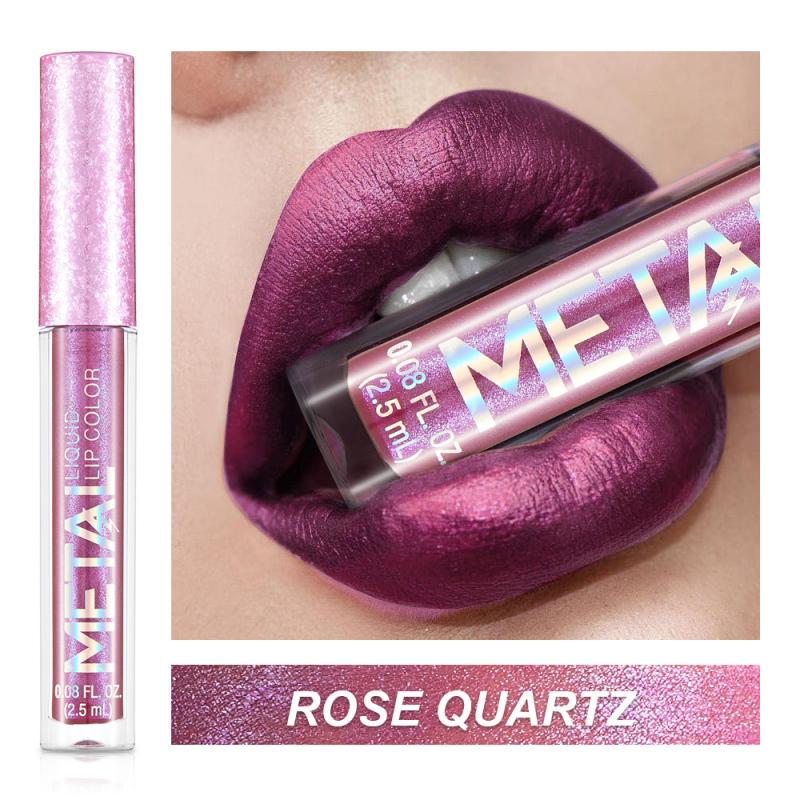 Sexy Long Lasting Matte Liquid Lipstick Waterproof Lip Gloss Sparkling Diamond Pearl Beauty