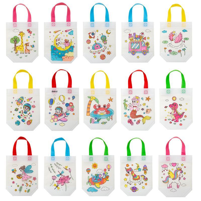 Eco-Friendly DIY Graffiti Tote Bag Kit for Kids