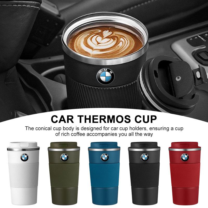 500ml Stainless Steel Coffee Tumbler Thermos Cup Portable Travel Thermal Mug for BMW E87 E90 E91 E92 E65 X5 E46 E39 E53 E36 F22